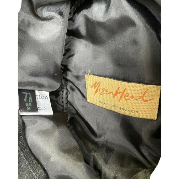 Mizen Head Mens Medium 100% cotton Heathered Brown Fedora Brimmed Hat size 7 1/8 - Picture 4 of 5